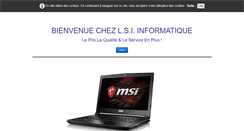 Desktop Screenshot of lsi-informatique.com